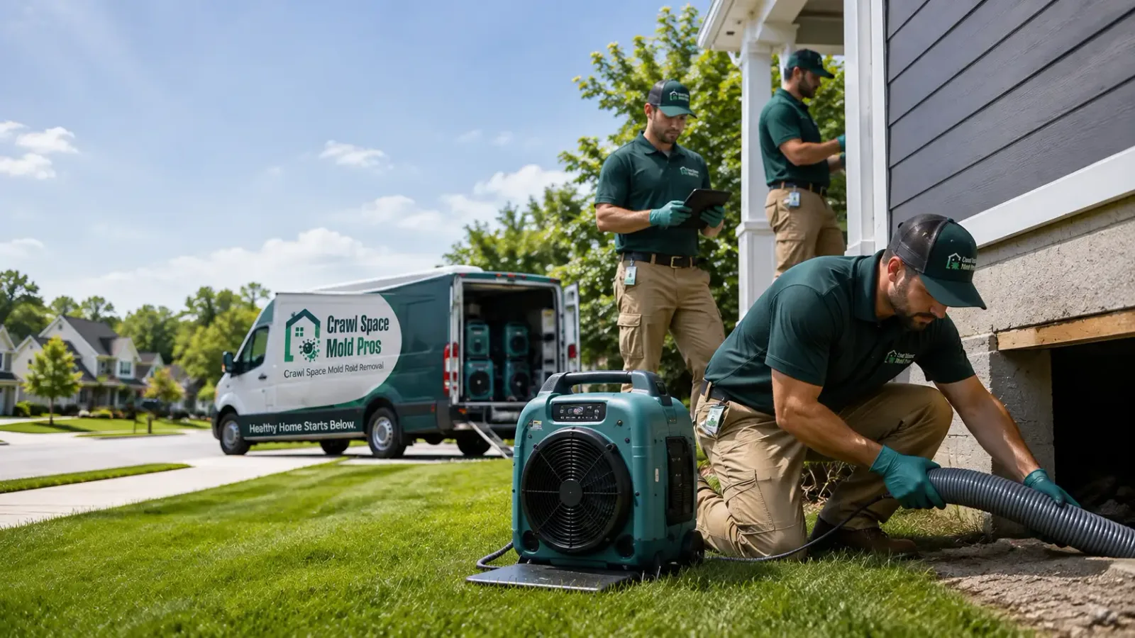 Crawl Space Mold Removal in Port Republic, MD